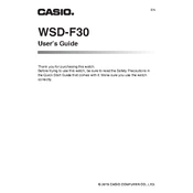 Casio WSD-F30 Watch manual cover