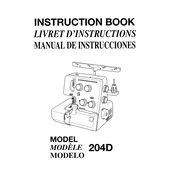 Janome MyLock 204D manual cover