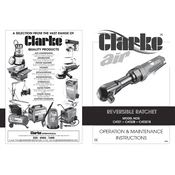 Clarke 3110424 CAT221B Reversible Ratchet manual cover