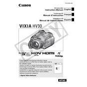 Canon VIXIA HV30 manual cover