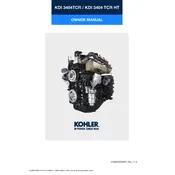 Kohler KDI-3404TCR HT Engine manual cover