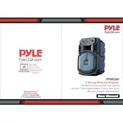 Pyle PPHP834B Speaker manual cover