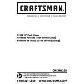 Craftsman CMCMW220P2 Mower manual cover