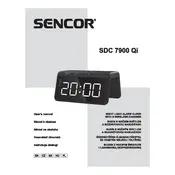 Sencor SDC 7900 Qi Clock manual cover