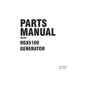 Subaru RGX5100 Generator manual cover