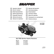 Snapper ELT1840RDF 2690855 Tractor manual cover