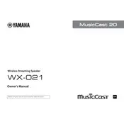 Yamaha WX-021 Speaker manual cover