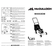 McCulloch M4553CM manual cover