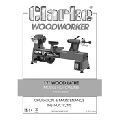 Clarke 6500671 CWL435 17 Inch Wood Lathe manual cover