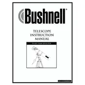 Bushnell 784501 Telescope manual cover