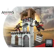 Mega Bloks Mattel Assassin Creed Fortress Attack DBJ04 Construction Set manual cover