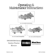 Toro Wheel Horse 36-inch 05-36MR05 Mower manual cover