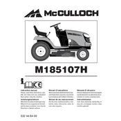 McCulloch M185107H manual cover