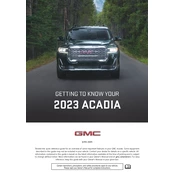 GMC Arcadia 2023 manual cover