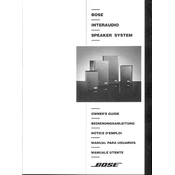 Bose Interaudio Speakers manual cover