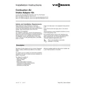 Viessmann Vitocrossal 300 CA3 2.5 Combustion Air Intake Adaptor Kit Accessory manual cover