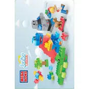 Mega Bloks Mattel Junior Builders CYR23 Construction Set manual cover