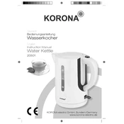 Korona 20501 Kettle manual cover