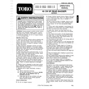 Toro Recycler 48-cm 20926B Mower manual cover