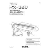 Casio Privia PX320 Keyboard manual cover