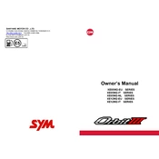 SYM XE05W2-EU SERIES ORBIT III 50 Scooter manual cover