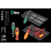 Wera 826 T Kraftform Turbo Screwdriver manual cover