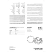 Cambridge Audio C155 Speaker manual cover