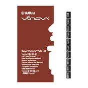 Yamaha Venova YVS-140 Woodwind manual cover