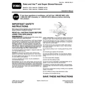 Toro Rake-o-Vac 51574 Vacuum manual cover