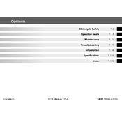 Honda Monkey 125 2019 Motorcycle manual cover