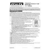 Sealey WPB50A Pump manual cover