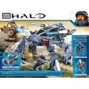 Mega Bloks Mattel Halo UNSC Quad Walker CXK96 Construction Set manual cover