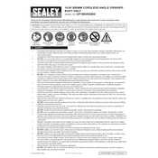 Sealey CP108VAGBO Grinder manual cover