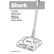 Shark V2930 Vacuum manual cover