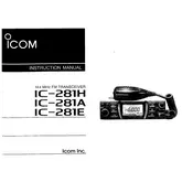 Icom IC-281A Transceiver manual cover