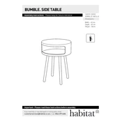 Habitat Bumble BUMB-ST-AW14-A 4362517 Table manual cover