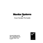 Fender SPL 1282 Mark II Speaker manual cover