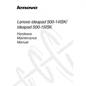 Lenovo IdeaPad 500-15ISK Laptop manual cover