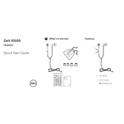 Dell IE600 Headset manual cover