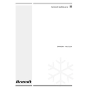 Brandt U21AAWHU Freezer manual cover