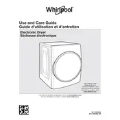 Whirlpool WGD9620HBK Dryer manual cover