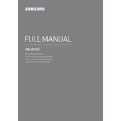 Samsung UBD-M7500 Blu-ray Player manual cover