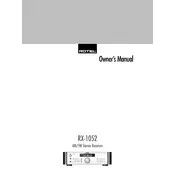 Rotel RX-1052 Receiver manual cover