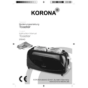 Korona 21040 Toaster manual cover