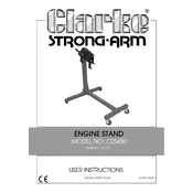 Clarke 7610121 CES450 Engine Stand manual cover