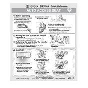 Toyota Sienna Auto Access Seat 2011 Minivan