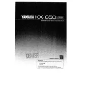 Yamaha KX-650 Cassette Deck manual cover