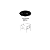 Crosley CO7351 Chair manual cover