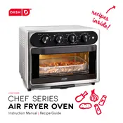 Dash DAFT2350 Chef Series Air Fryer Oven manual cover