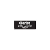 Clarke 4500007 CDM20 Digital Multimeter manual cover